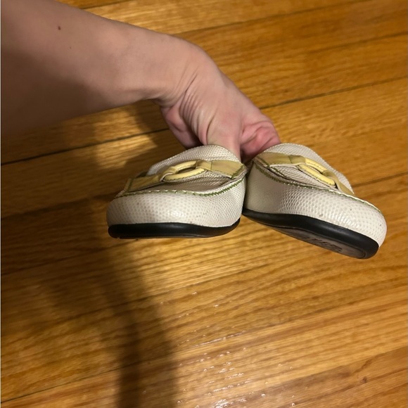 Vintage Cole Haan Air Mule Slide Women's Sz 8 B Green/White Slip On Bit Loafers - Picture 7 of 10